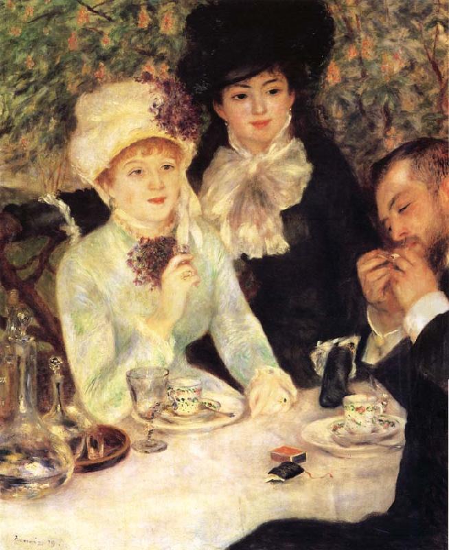 Pierre-Auguste Renoir La Fin du Dejeuner oil painting picture